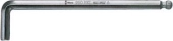 Ключ шестигранный WERA L-образный хромированный со сферической головкой 950 PKL SW 2.5 мм WE-022054 [WE-022054]