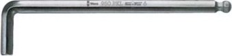 Ключ шестигранный WERA L-образный хромированный со сферической головкой 950 PKL SW 5.0 мм WE-022060 [WE-022060]