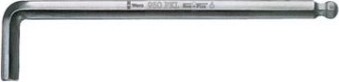 Ключ шестигранный WERA L-образный хромированный со сферической головкой 950 PKL SW 7.0 мм WE-022063 [WE-022063]