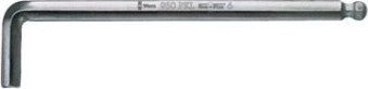 Ключ шестигранный WERA L-образный хромированный со сферической головкой 950 PKL SW 8.0 мм WE-022064 [WE-022064]
