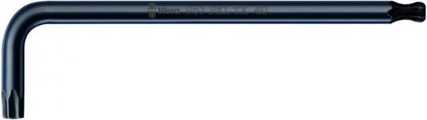 Ключ TORX WERA L-образный со сферической головкой 967 PKL TX 25/104 мм WE-024204 [WE-024204]
