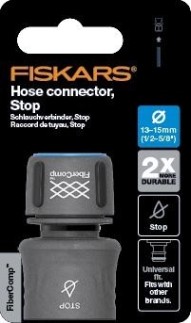Коннектор FISKARS 1/2"- 5/8” FiberComp с автостопом 1054789 [1054789]