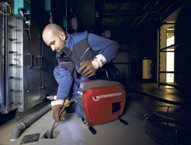 Машина для прочистки труб ROTHENBERGER R600 VarioClean аккумуляторная [1000003346]