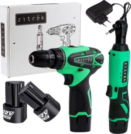 Набор аккумуляторного инструмента ZITREK ZKRW12 zkcd12 2 в 1, 2x2.0ач [063-4404]