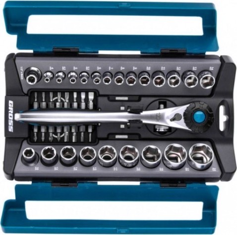 Набор головок 1/4", 1/2" GROSS 41 предмет 14143 [14143]