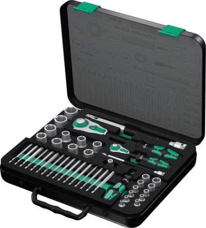 Набор головок 1/4", 1/2" WERA 8100 SA/SC 2 ZYKLOP 43 предмета WE-160785 [WE-160785]