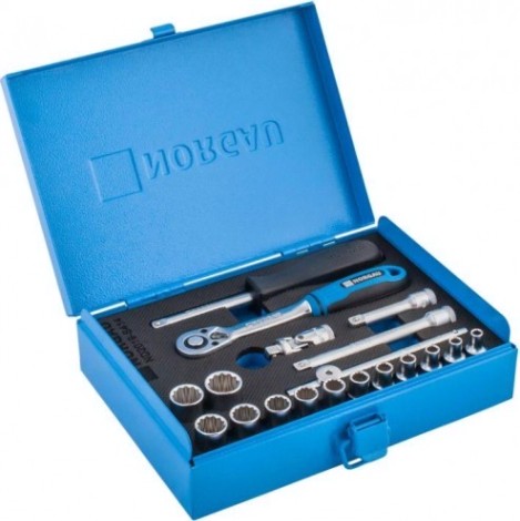 Набор головок 1/4" Norgau ND2019-S414 с аксессуарами 19 шт. [063592019]