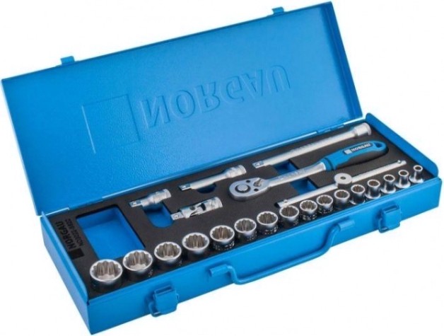 Набор головок с посадкой 3/8" Norgau ND3022 с акссессуарами 22 шт. [063692022]