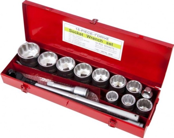 Набор инструментов AV Steel 14 предм. 1" в мет.кейсе [AV-541014]