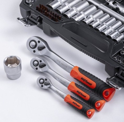 Набор инструментов AV Steel 144 предмета 1/4",3/8",1/2" AV-011144 [AV-011144]