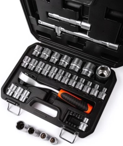 Набор инструментов AV Steel AV-011032 1/2", 32 предмета Набор инструментов AV Steel AV-011032 1/2", 32 предмета