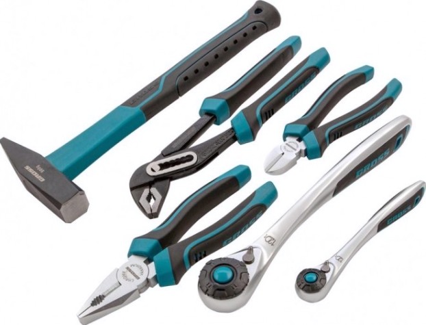 Набор инструментов GROSS 115 предметов 120 зубьев, CrV, 1/4, 1/2 14152 [14152]