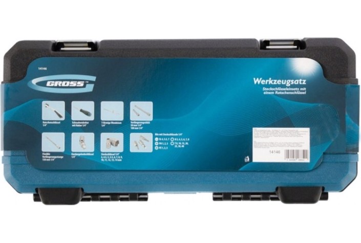 Набор инструментов GROSS 42 предмета 1/4" 14146 [14146]