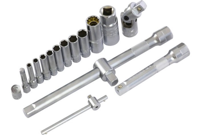 Набор инструментов GROSS 78 предметов 1/4", 1/2" 14148 [14148]