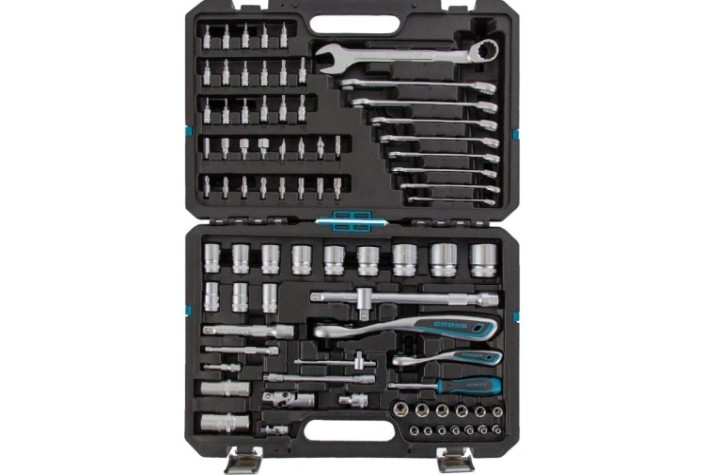 Набор инструментов GROSS 82 предмета 1/4", 1/2" 14149 [14149]