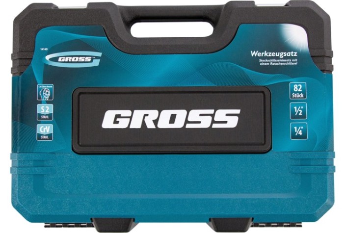 Набор инструментов GROSS 82 предмета 1/4", 1/2" 14149 [14149]