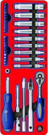 Набор инструментов в лотке МАСТАК 5-002045 45 предметов