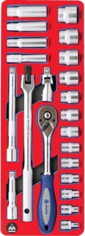 Набор инструментов в лотке МАСТАК 5-003222 22 предмета