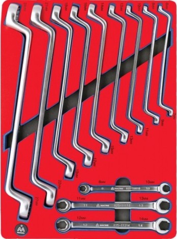 Набор инструментов в лотке МАСТАК 5-23112 12 предметов