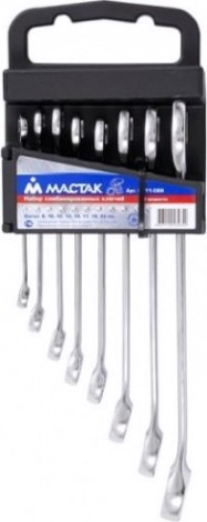 Набор ключей комбинированных МАСТАК 0211-08H 8 предметов