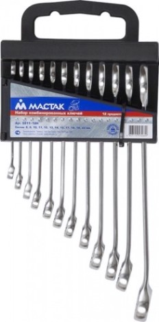 Набор ключей комбинированных МАСТАК 0211-12H 12 предметов