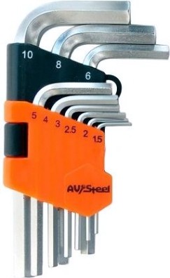 Набор ключей шестигранных AV Steel AV-361109 9 предметов