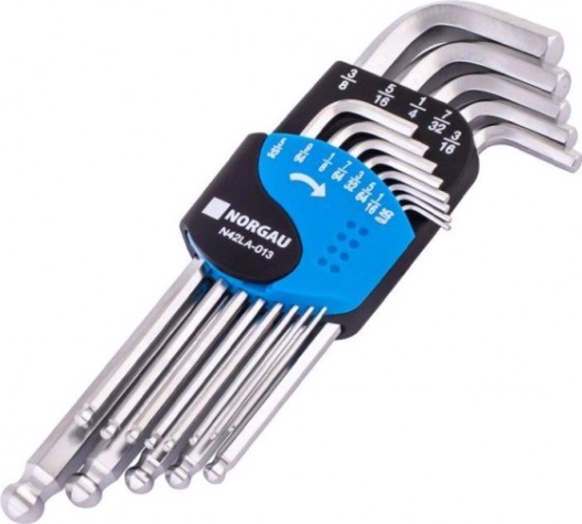 Набор ключей шестигранных Norgau тип N42LA 13 предметов [061005013]