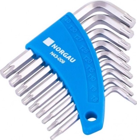 Набор ключей шестигранных Norgau тип N43-0098 torx 9 предметов [061047809]