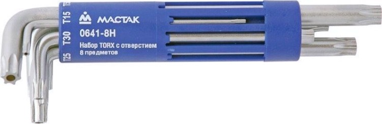 Набор ключей TORX МАСТАК 0641-8HB 8 предметов