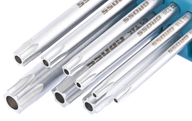 Набор ключей TORX-TT GROSS 16407 T10-T50, 9 предметов