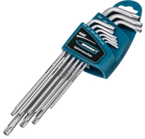 Набор ключей TORX-TT GROSS 16408 T10-T50, 9 предметов
