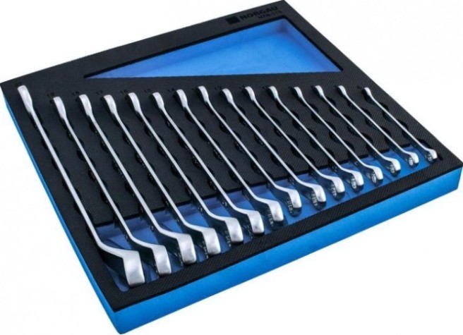 Набор комбинированных изогнутых ключей Norgau тип N7B-115 15 предметов [060223825]