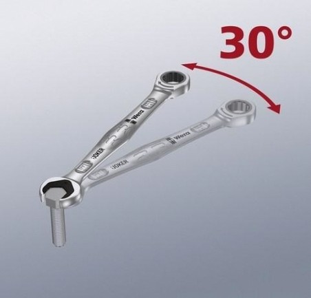Набор комбинированных ключей с трещоткой WERA Joker 6 предметов WE-020022 [WE-020022]