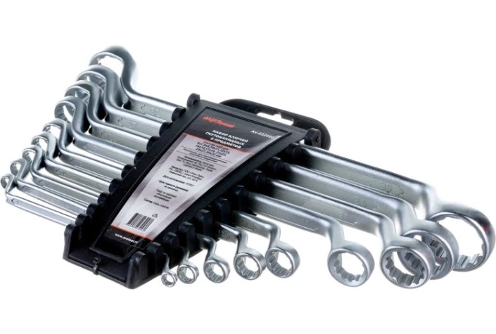 Набор накидных ключей AV Steel AV-032090 6-32 мм, 9 предметов
