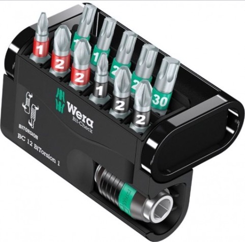 Набор насадок WERA Bit-Check 12 BiTorsion WE-057420 [WE-057420]