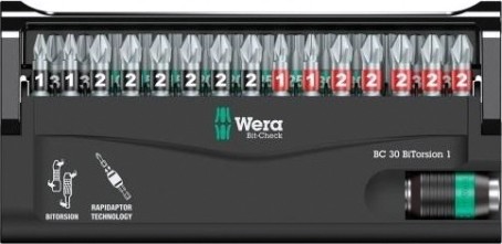 Набор насадок WERA Bit-Check 30 BiTorsion 1 30 предметов WE-057430 [WE-057430]