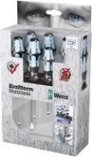 Набор отверток из нержавеющей стали WERA 3334/3350/3355/6 WE-032063 [WE-032063]