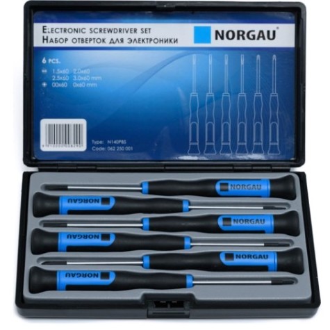 Набор отверток Norgau N140PBS precision 6шт. [062250001]