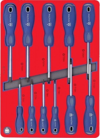 Набор отверток TORX в лотке МАСТАК 5-4411 11 предметов