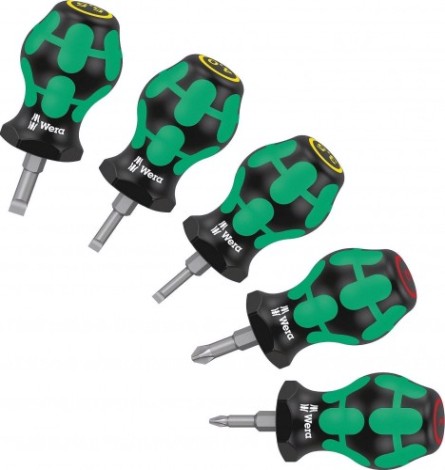 Набор отверток WERA 05008870001 stubby set 1 kraftform коротких 5 пр. [WE-008870]
