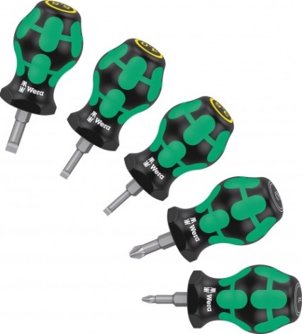 Набор отверток WERA 05008871001 stubby set 2 kraftform коротких 5 пр. [WE-008871]