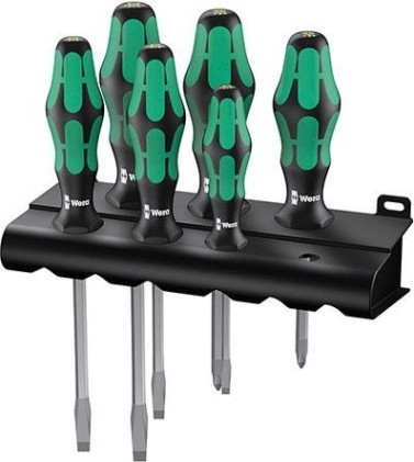 Набор отверток WERA Kraftform Plus Серия 300 334/355 SK/6 SATZ 6-TLG. / SET 6 PCS. WE-007681 [WE-007681]