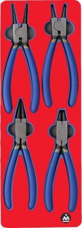 Набор съемников стопорных колец в лотке МАСТАК 5-3304 4 предмета