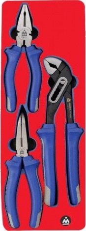 Набор шарнирно-губцевого инструмента в лотке МАСТАК 5-3003 3 предмета