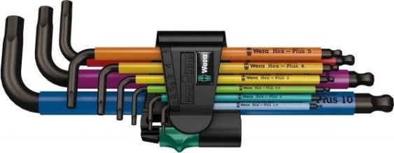 Набор шестигранников WERA 950 SPKL/9 SM N Multicolour 9 предметов WE-073593 [WE-073593]