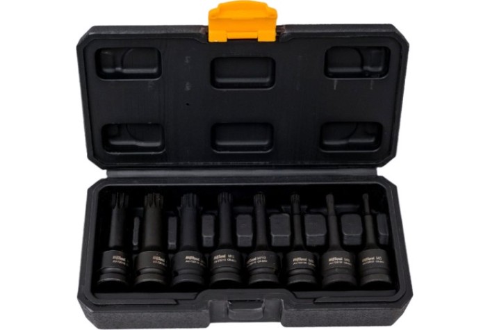 Набор ударных головок 1/2" AV Steel AV-726408 spline, l78мм, m5-m18, 8 предметов