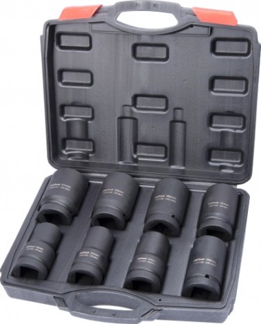 Набор ударных головок 1" AV Steel AV-741408 удлиненных 22-41мм, 8шт. Набор ударных головок 1" AV Steel AV-741408 удлиненных 22-41мм, 8шт.