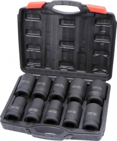 Набор ударных головок 1" AV Steel AV-741410 удлиненных 22-41мм, 10шт.