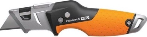 Нож строительный складной со сменным лезвием FISKARS CarbonMax 1027224 [1027224]