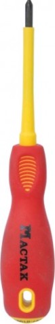 Отвертка диэлектрическая PHILIPS МАСТАК 041-01080EH №1, 80 мм, держатель